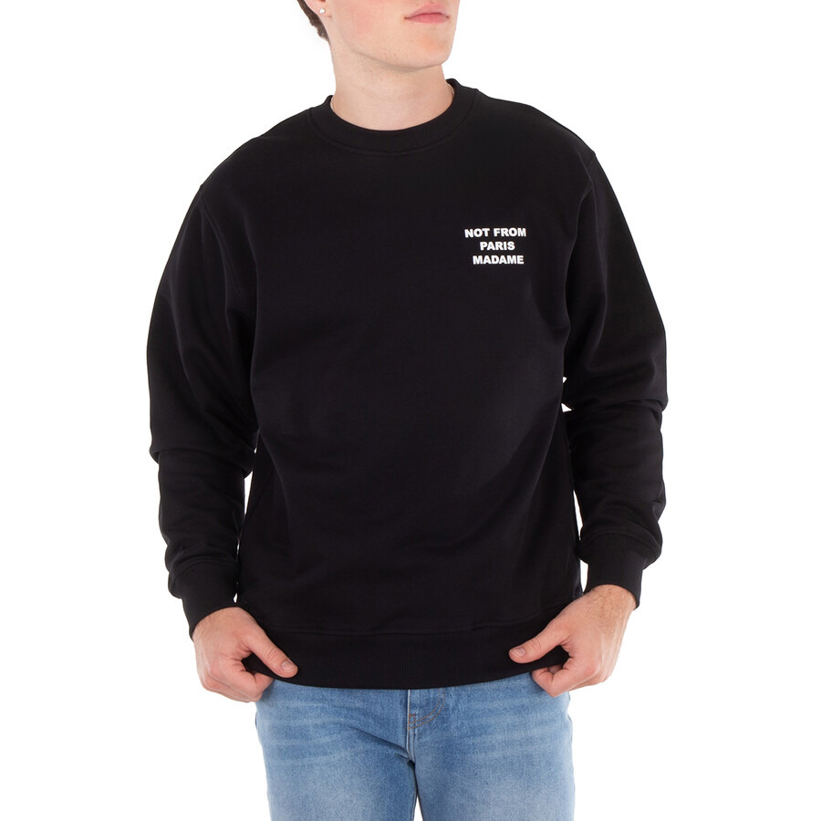 Drole De Monsieur Men's Black Slogan Le Sweatshirt - 3