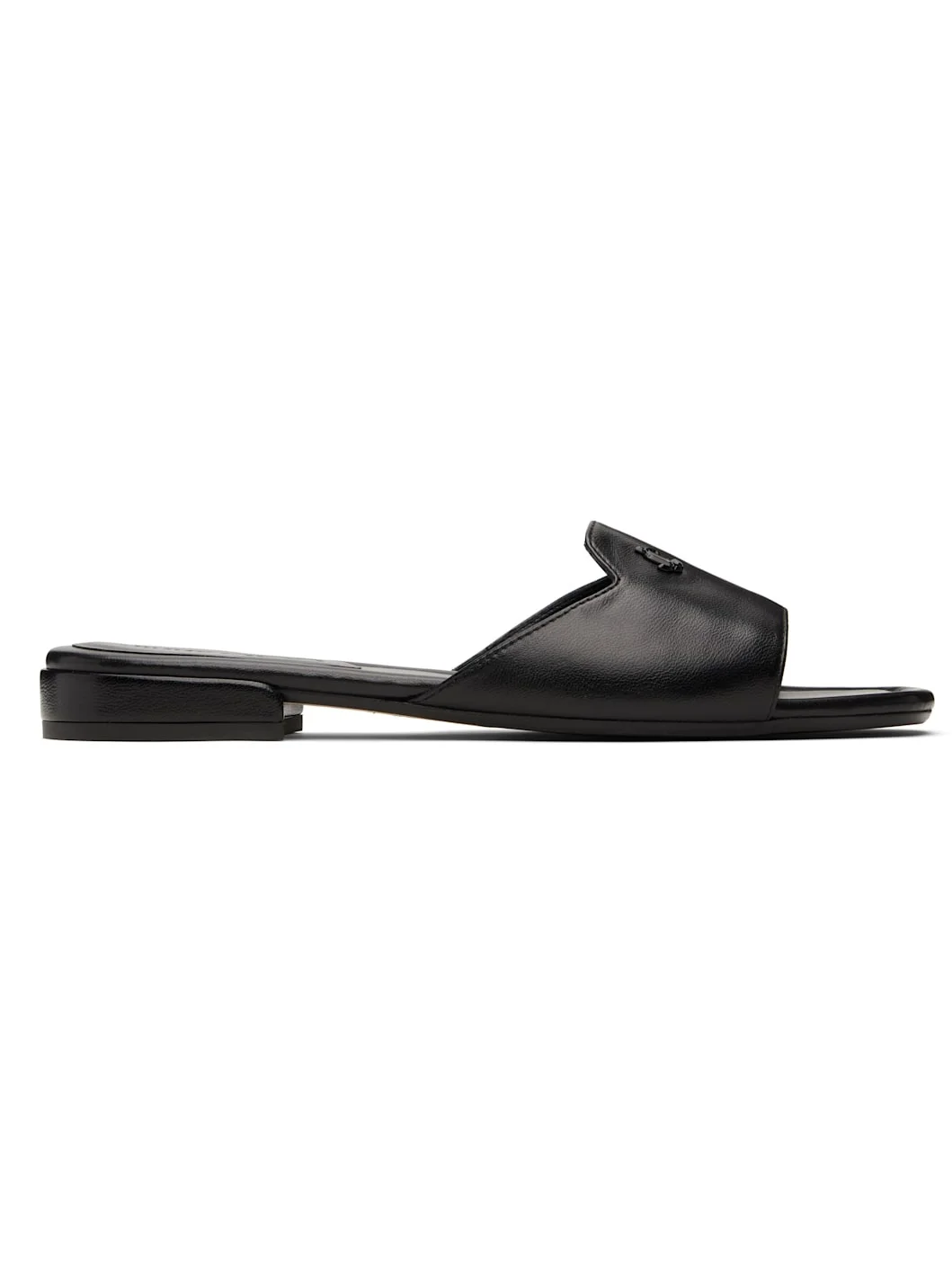 Black Dina Flat Sandals - 1