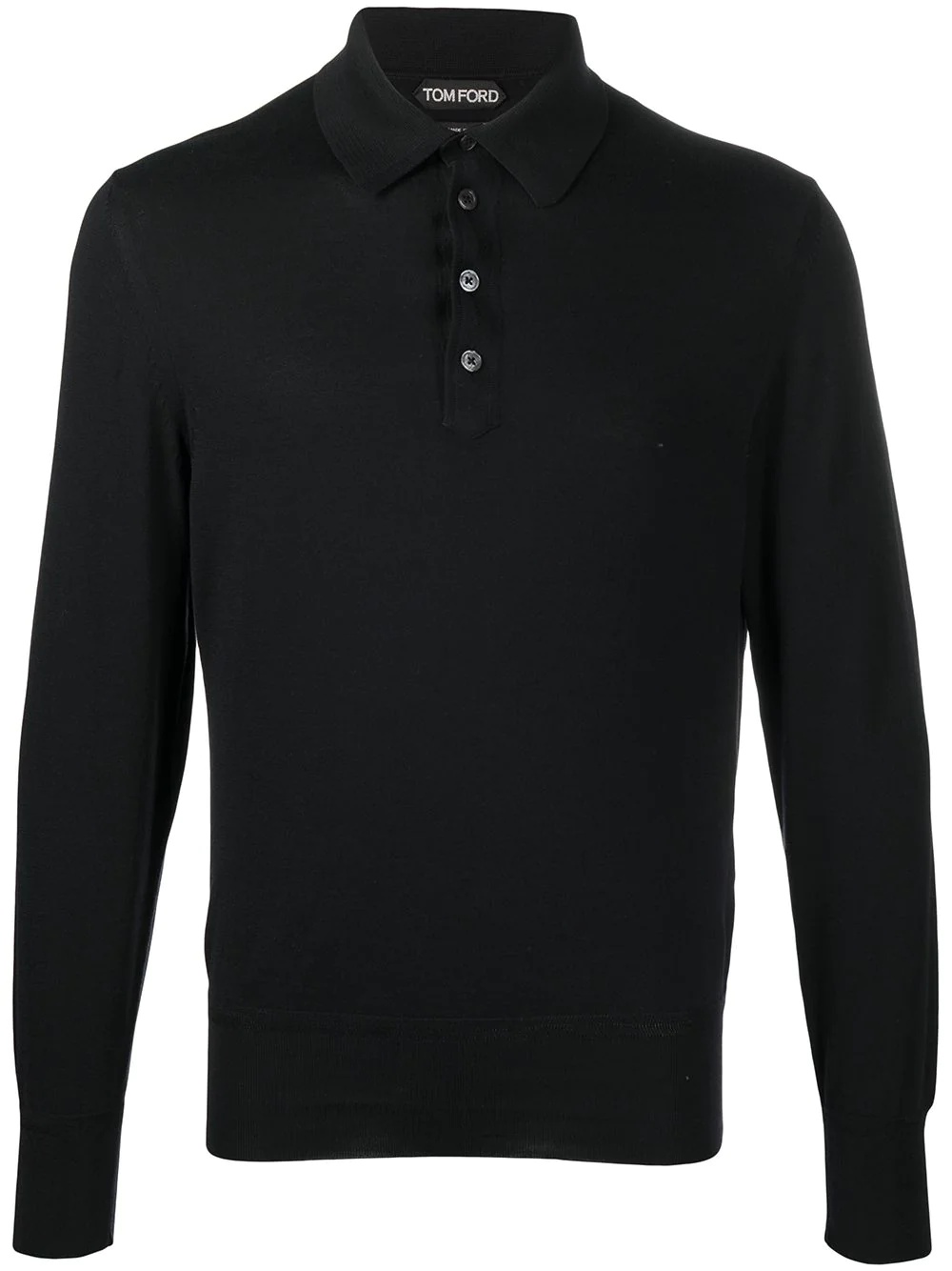 long-sleeve polo shirt - 1