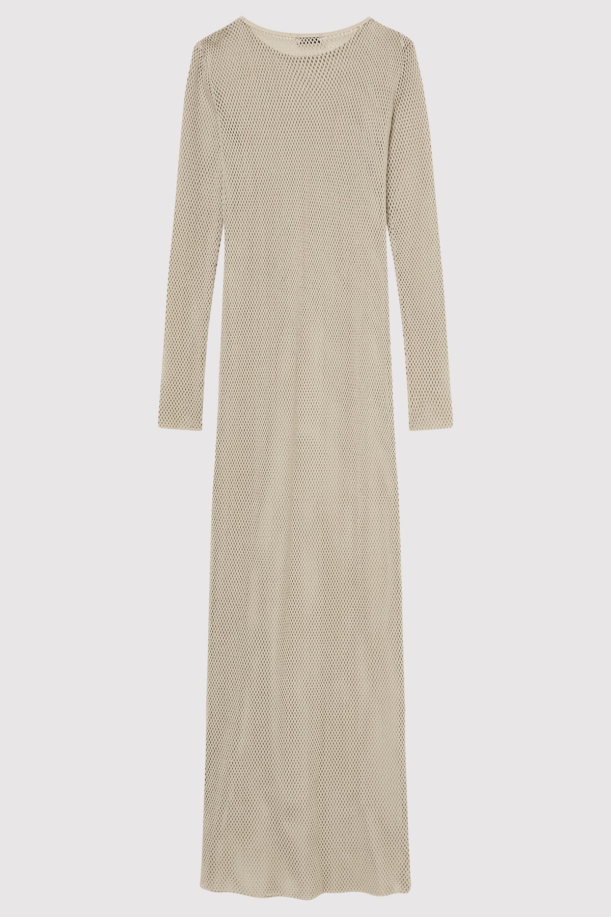 Mesh Long Sleeve Dress - Aloe - 7