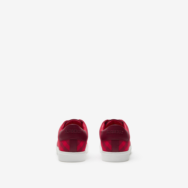 Check Cotton Sneakers 4
