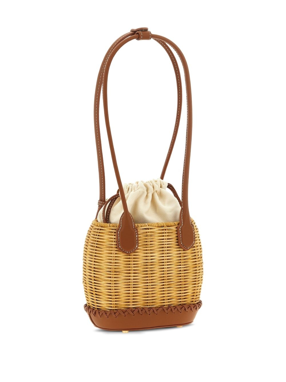 woven basket bag - 2
