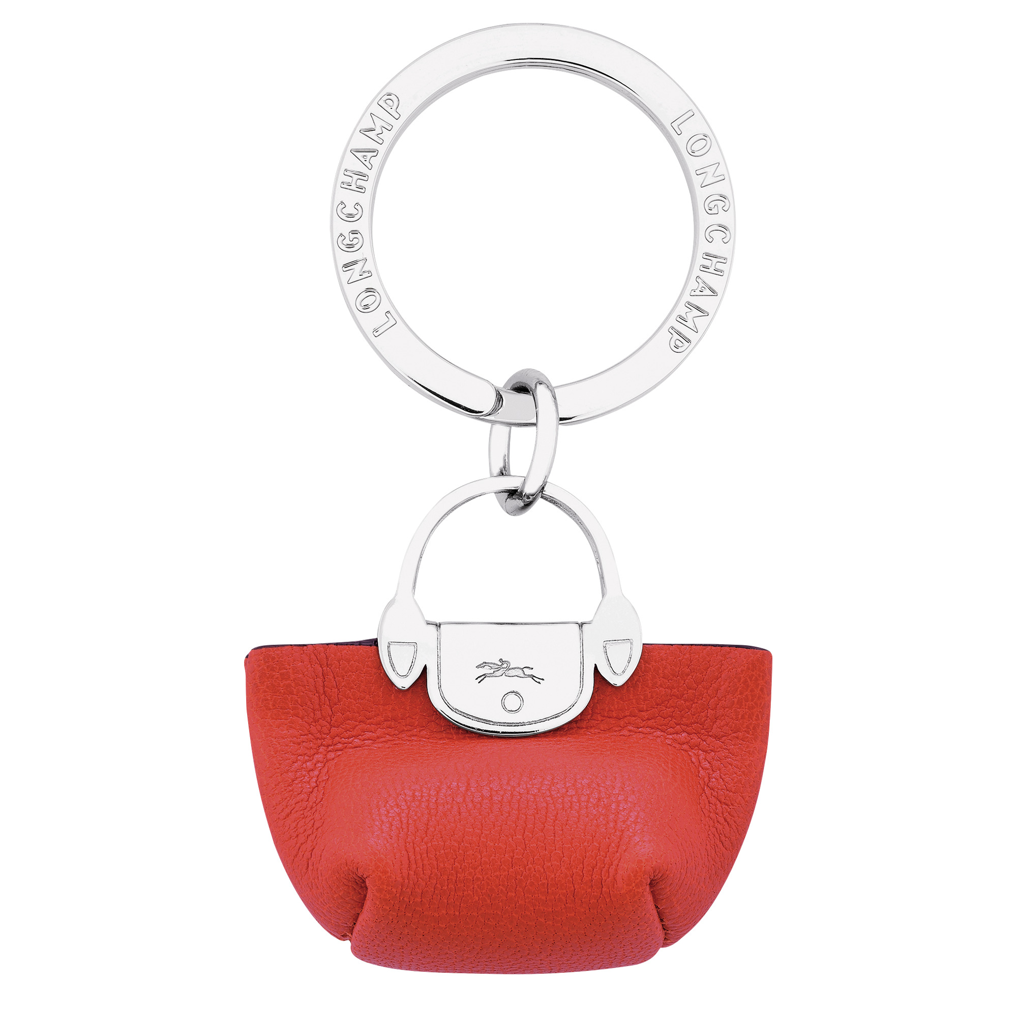Le Pliage Cuir Key rings Orange - Leather - 1