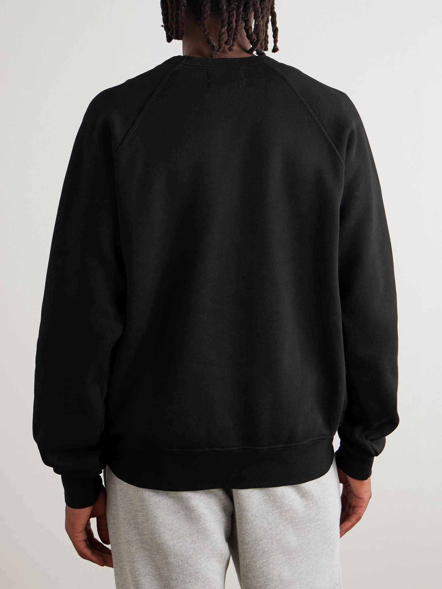 Cotton-Jersey Sweatshirt Black - 3