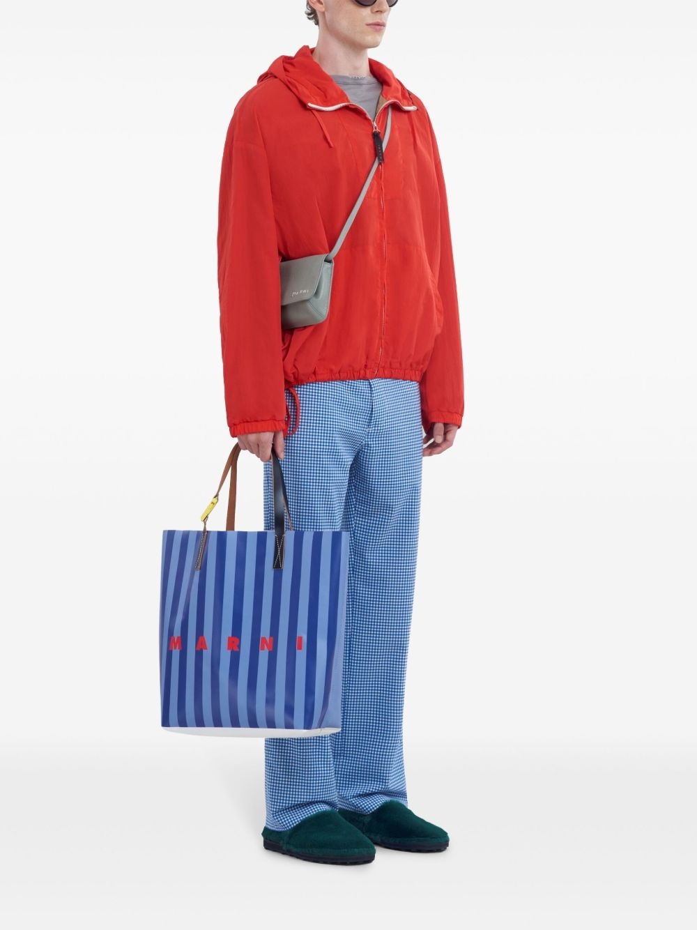 check pattern trousers - 2