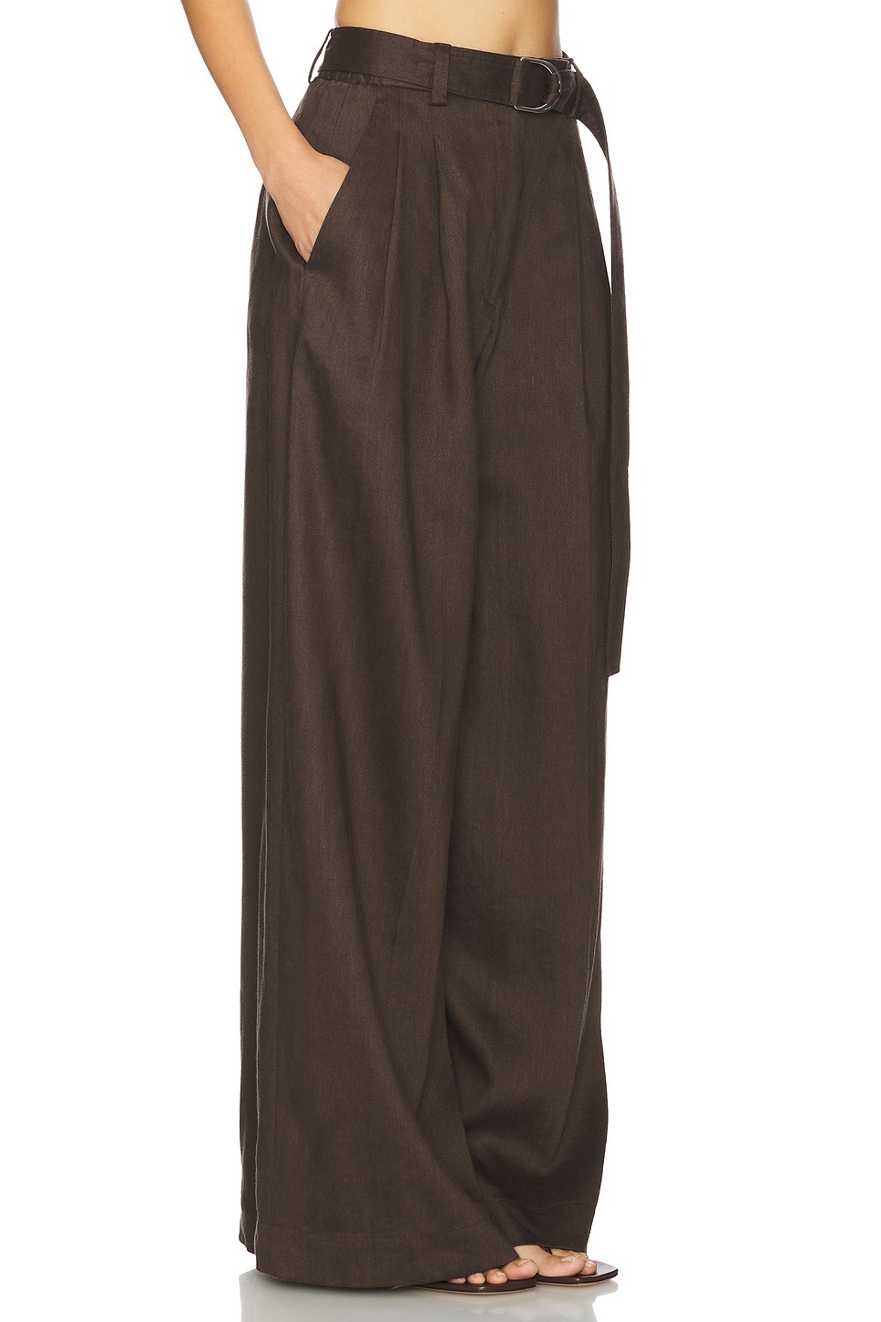 Wide Double Pleated Trouser - 2