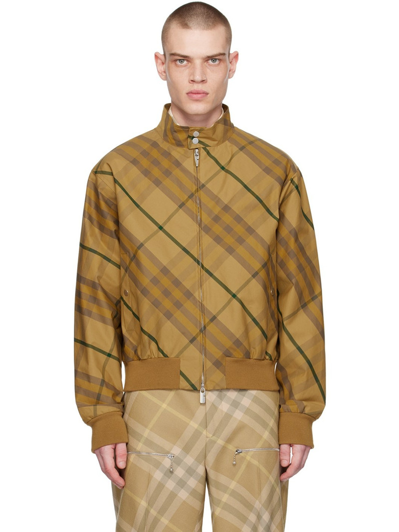 Yellow Check Bomber Jacket - 1