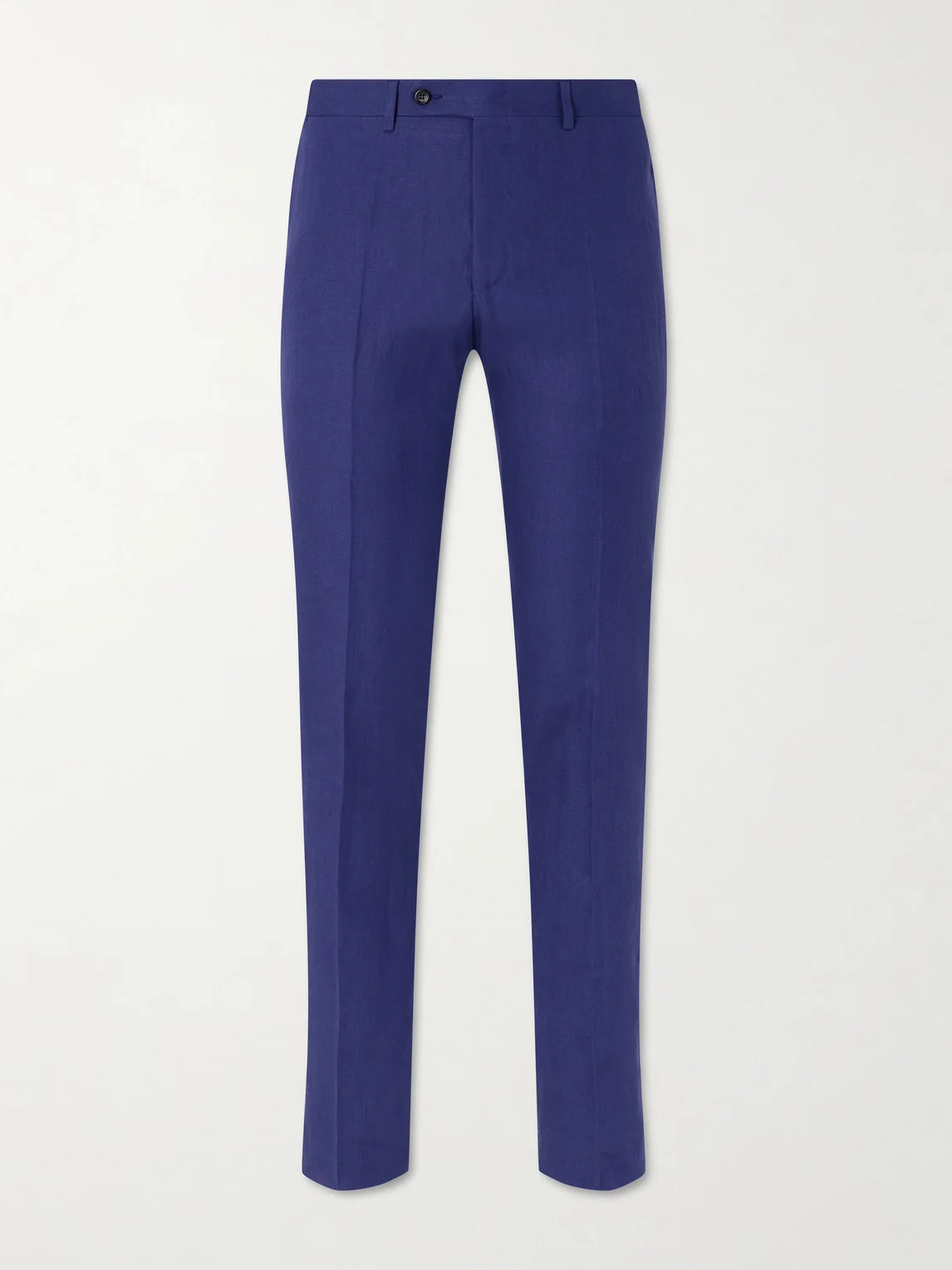 Straight-Leg Linen Suit Trousers - 1