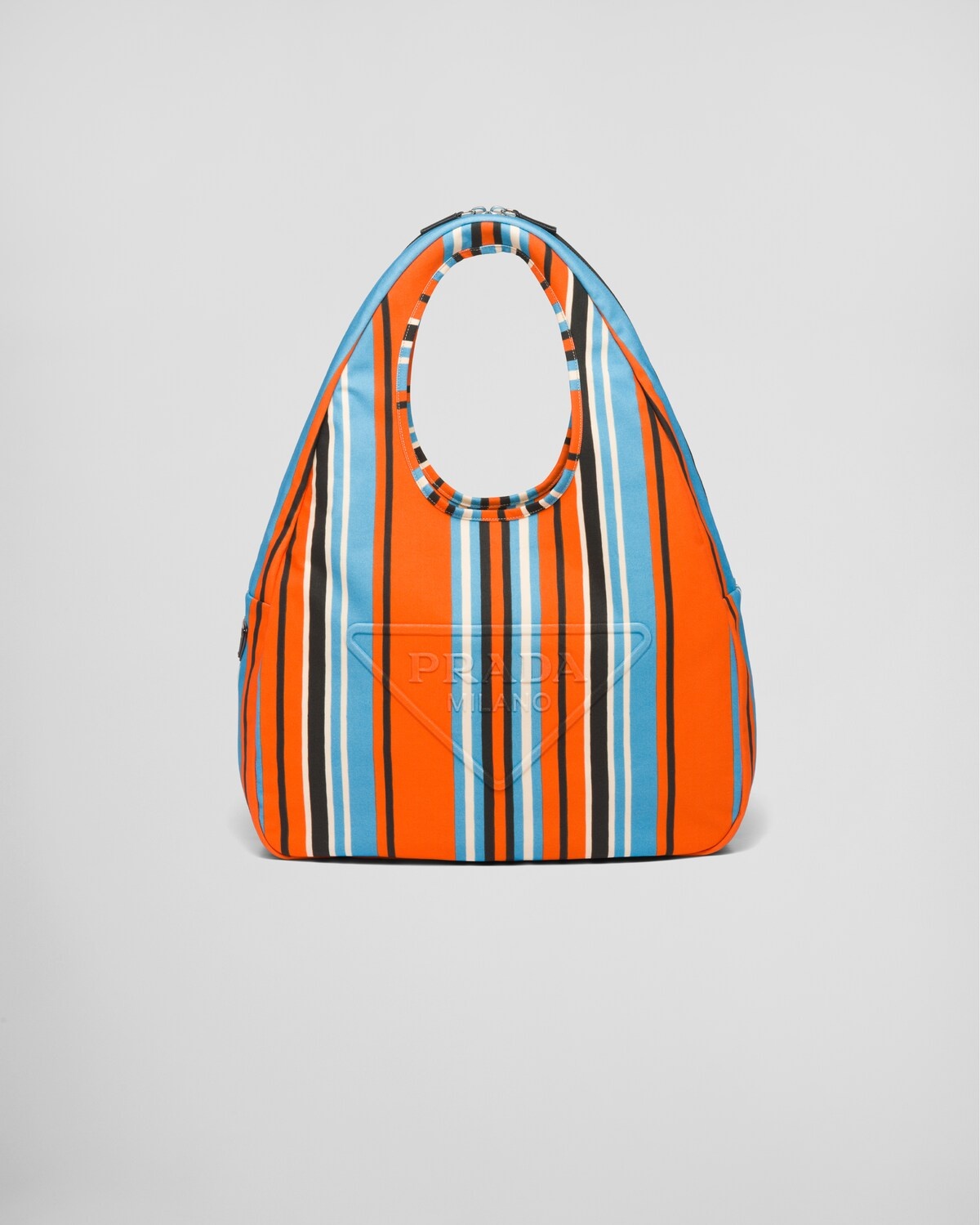 Printed canvas hobo bag - 1