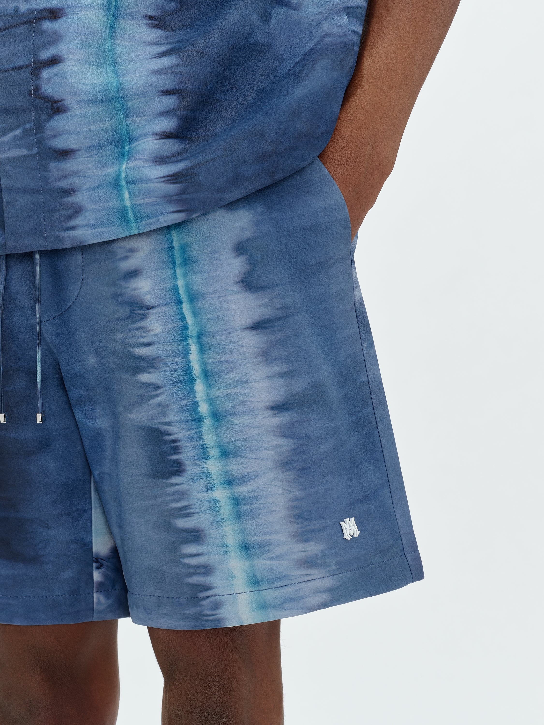 LEATHER TIE DYE SHORT - 7