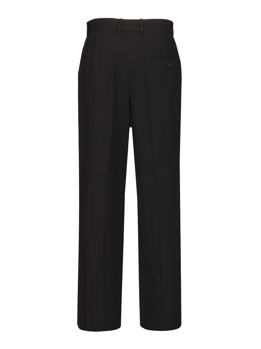 Tailored Pant In Fluid Twill Wool Trousers Black - 2