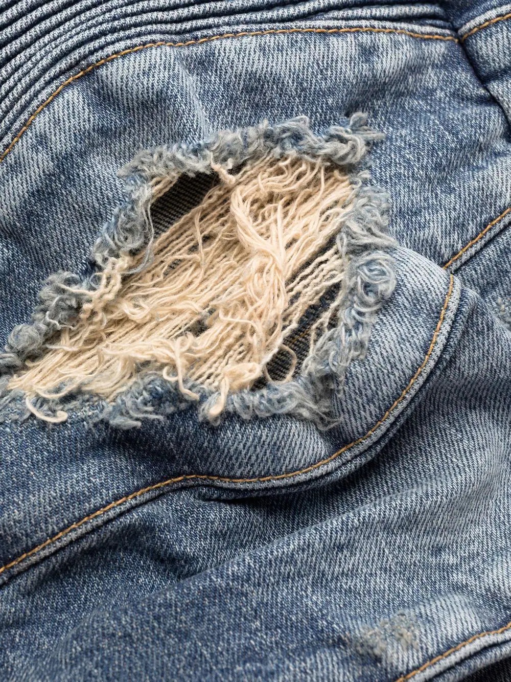 ripped-detail denim jeans - 7