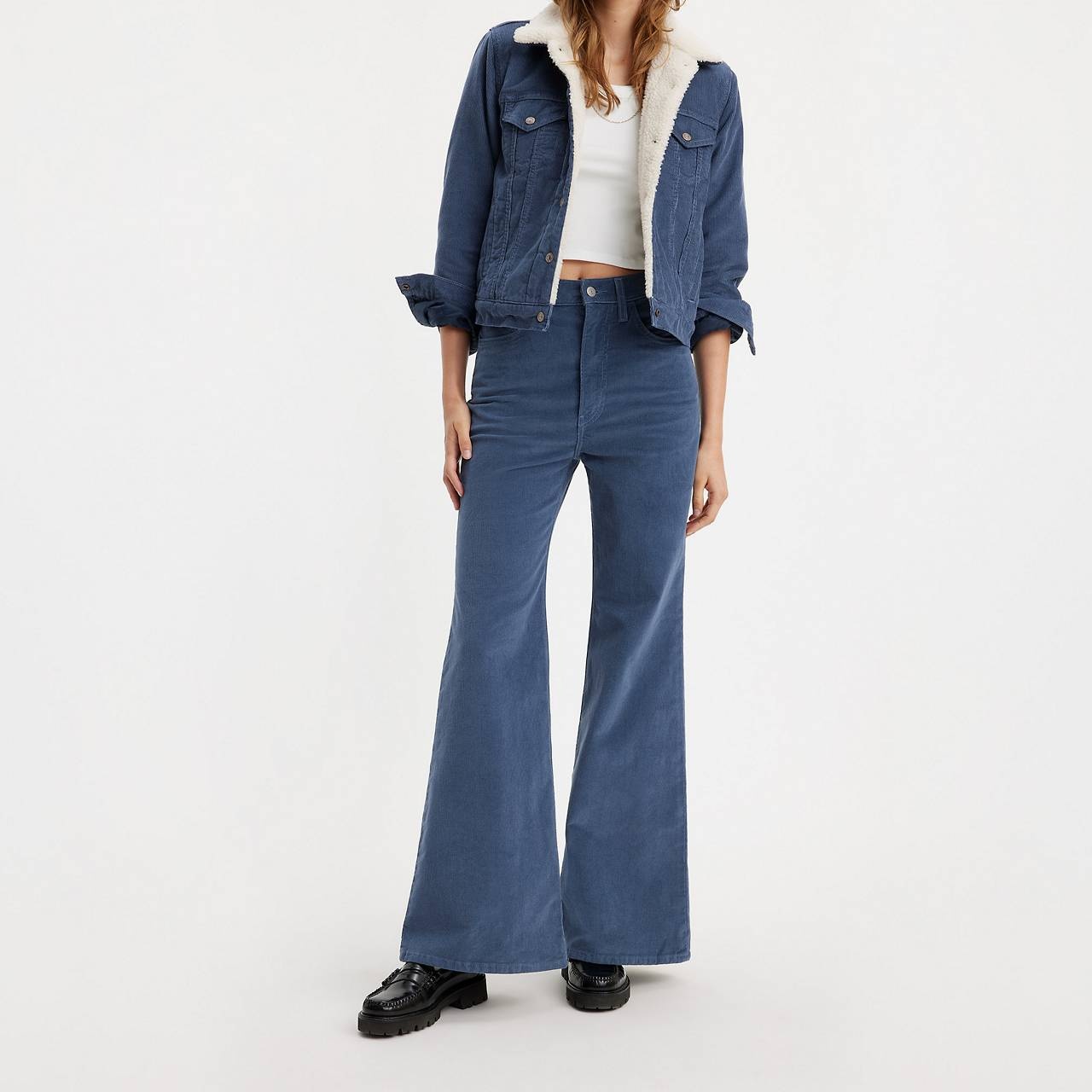 RIBCAGE BELL CORDUROY WOMEN'S PANTS - 4