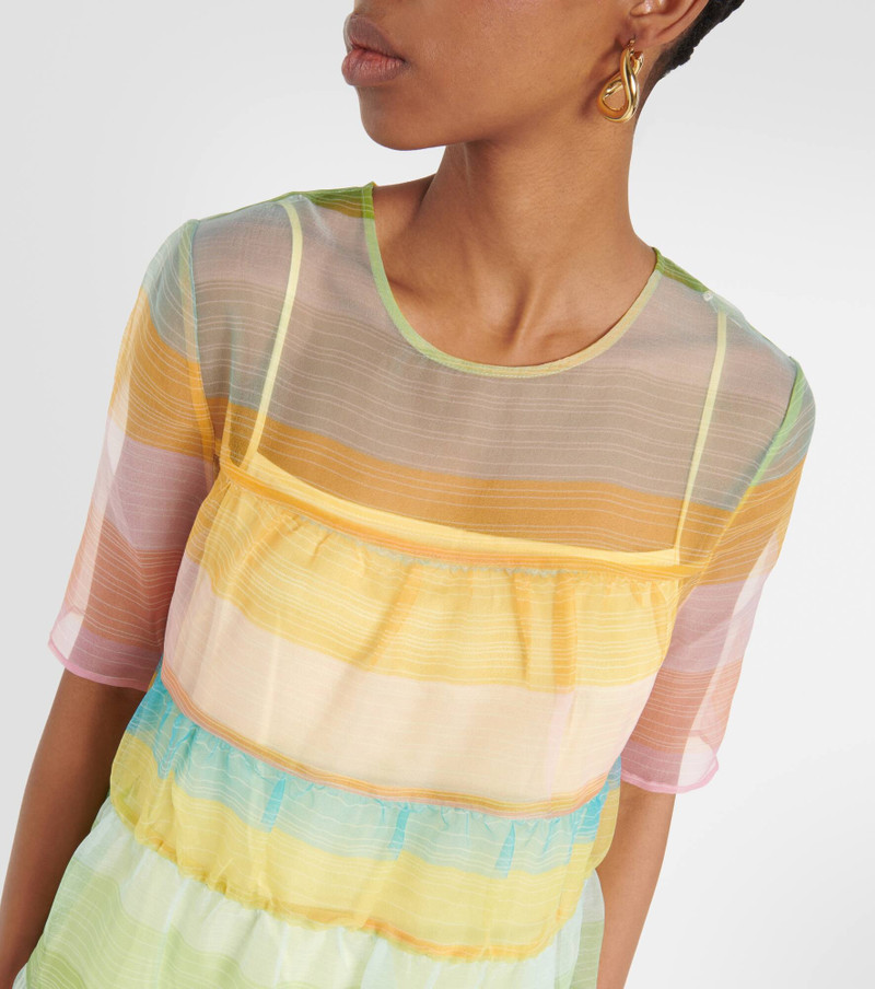 Hyacinth striped tiered organza dress 4