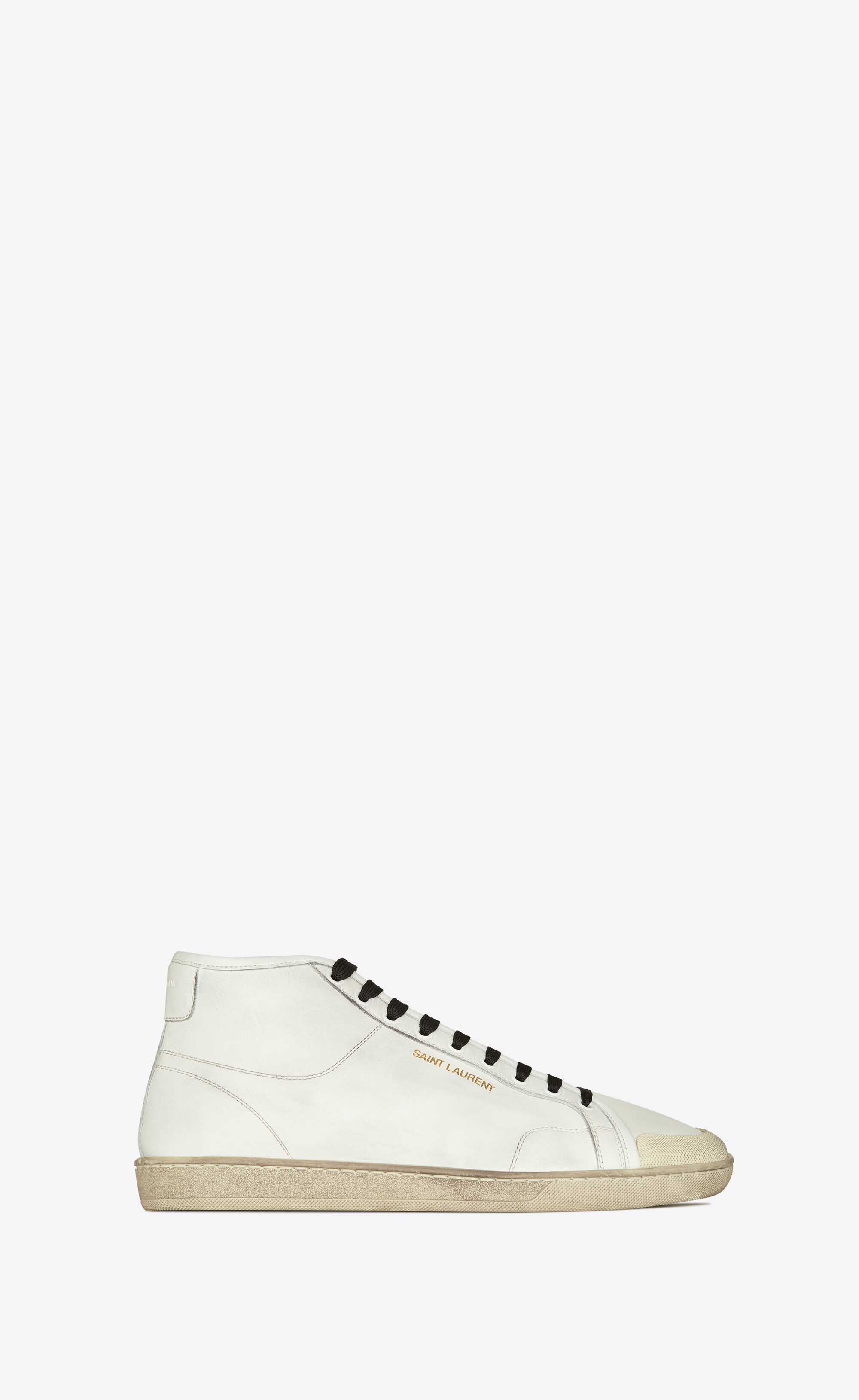 court classic sl/39 mid-top sneakers in grained leather - 1