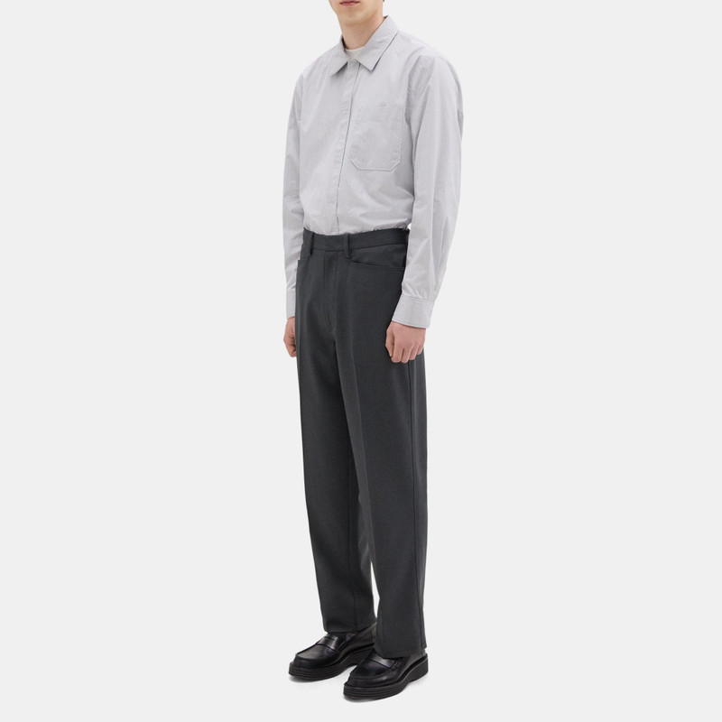 Slim-Straight Wool Gabardine Pant 3
