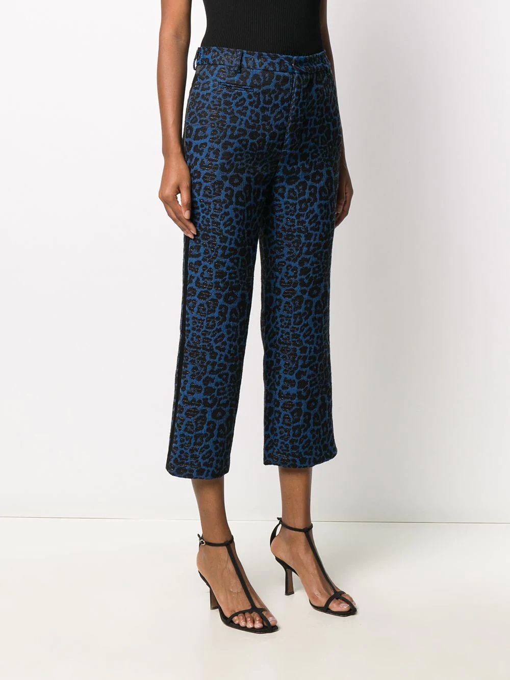 leopard print cropped trousers  - 3