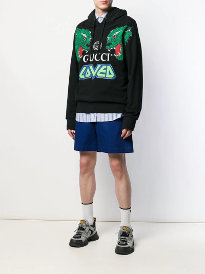 GUCCI logo deck shorts outlook