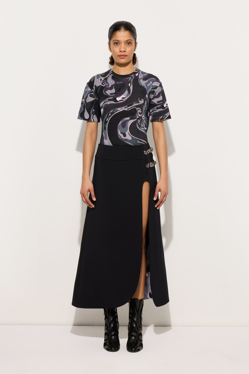 PUCCI ORCHIDEE PRINT OVERSIZED WOOL T-SHIRT outlook