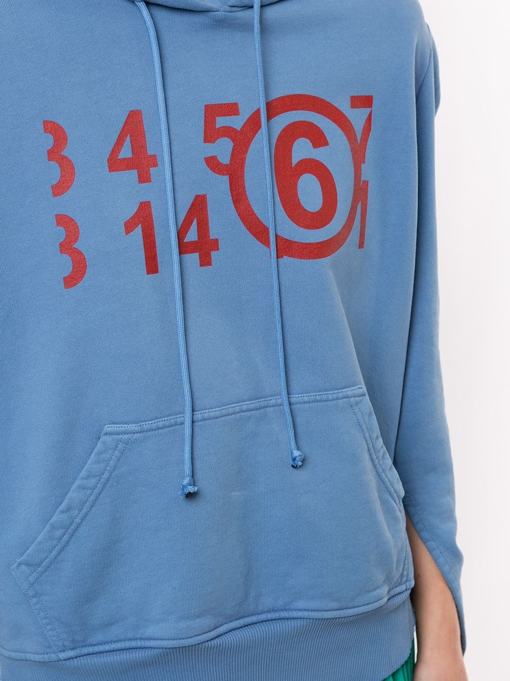 logo-print drawstring hoodie - 5