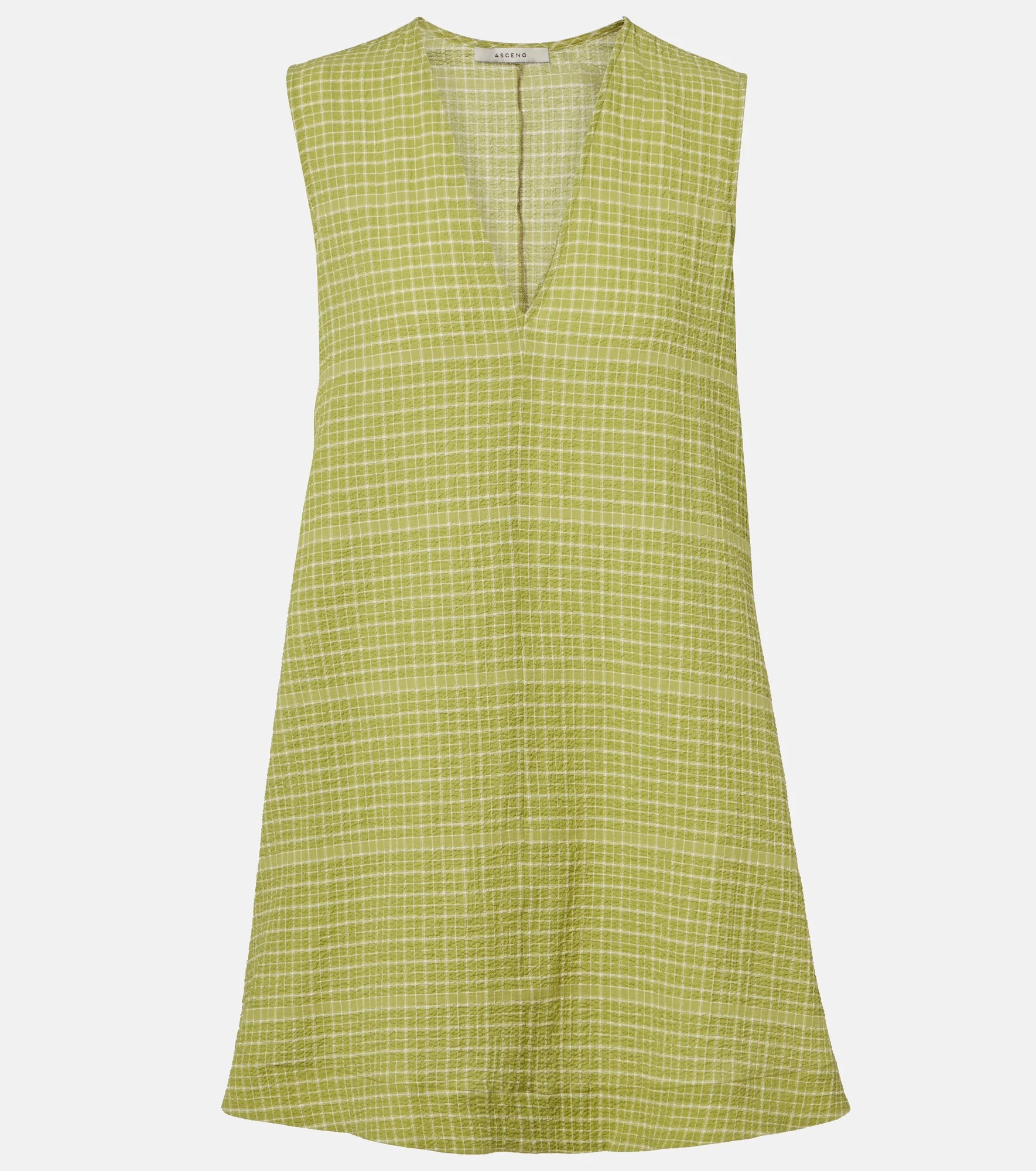 Derya checked cotton minidress - 1