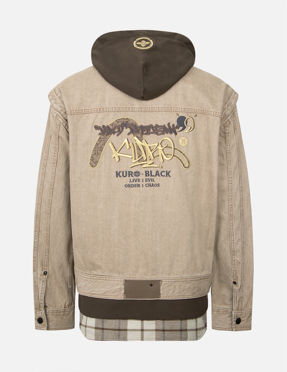 Seagull Inserted Mock 3-in-1 Denim Jacket - 2