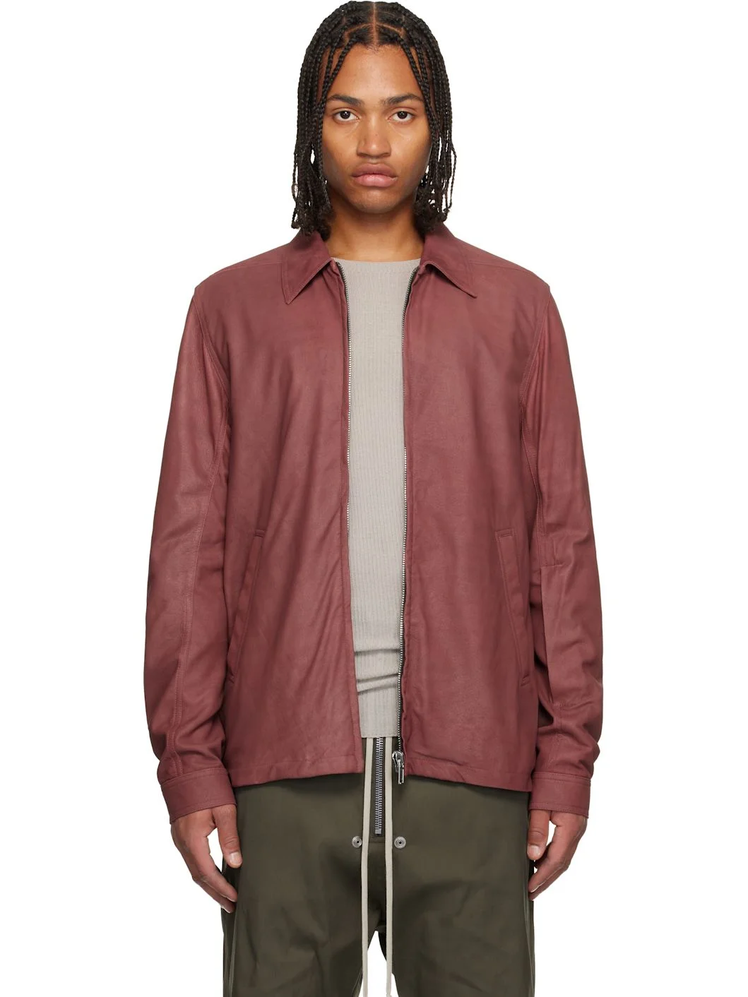 Pink Concordians Brad Leather Jacket - 1