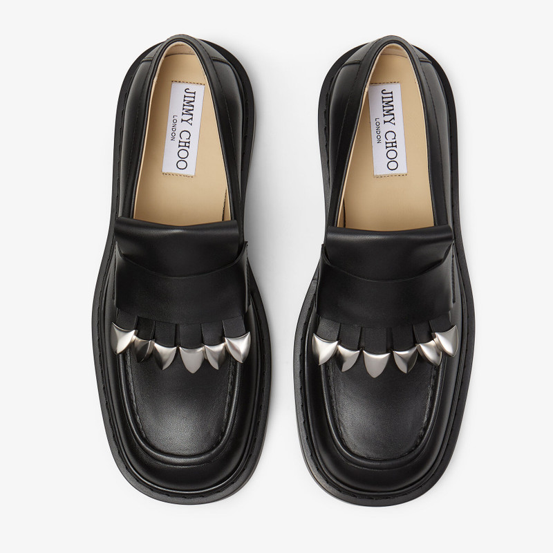 Buff Tassel Loafer Black Box Calf Leather Loafers 3