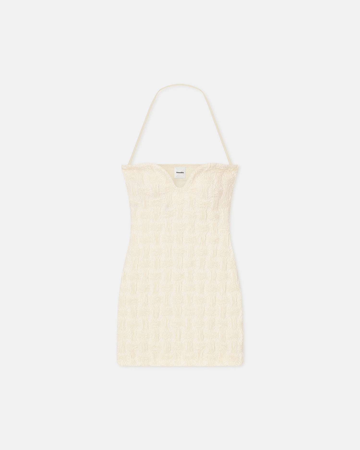 Seersucker Tech Linen Mini Dress - 1
