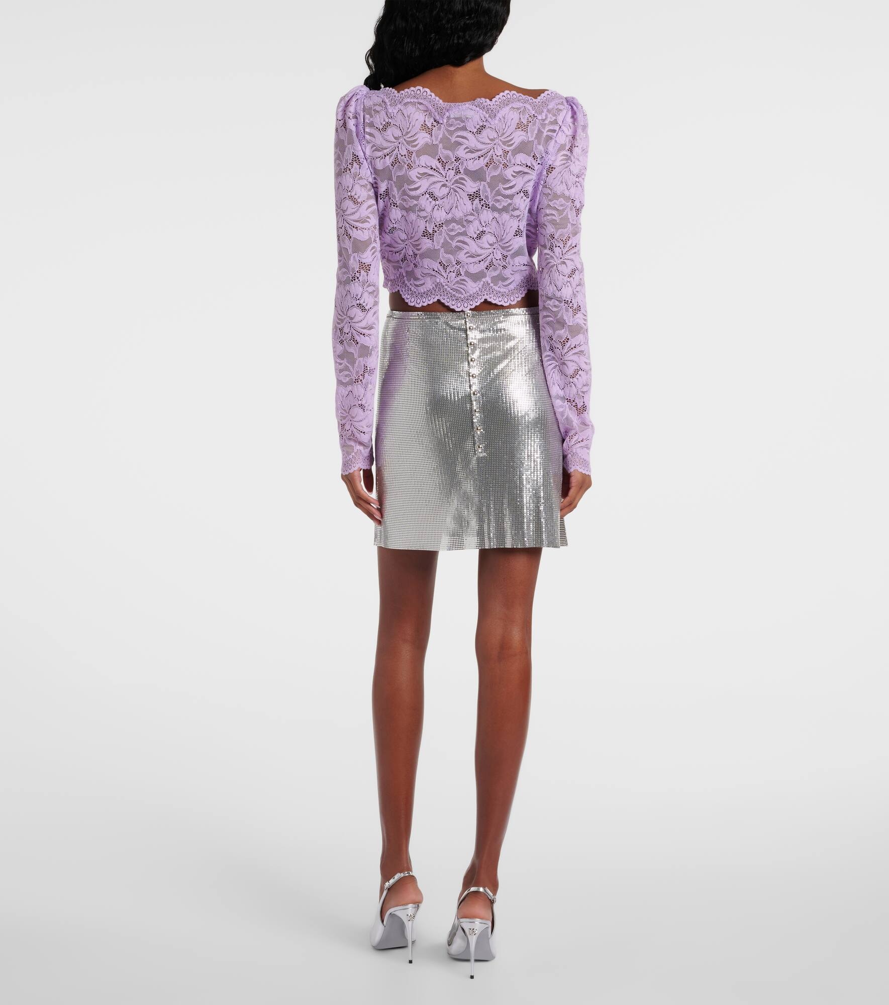 Floral lace top - 3