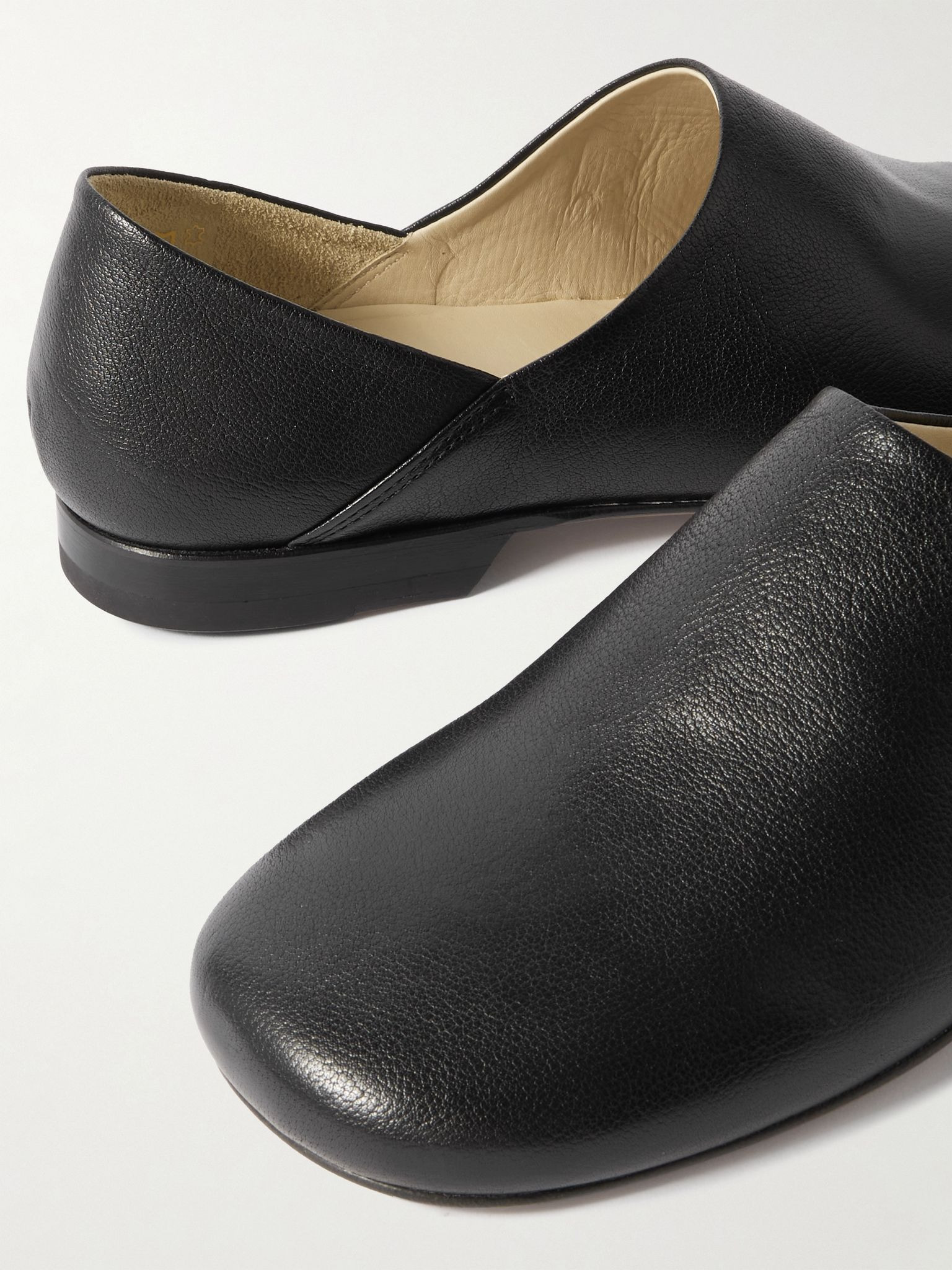 Full-grain leather loafers Black - 4