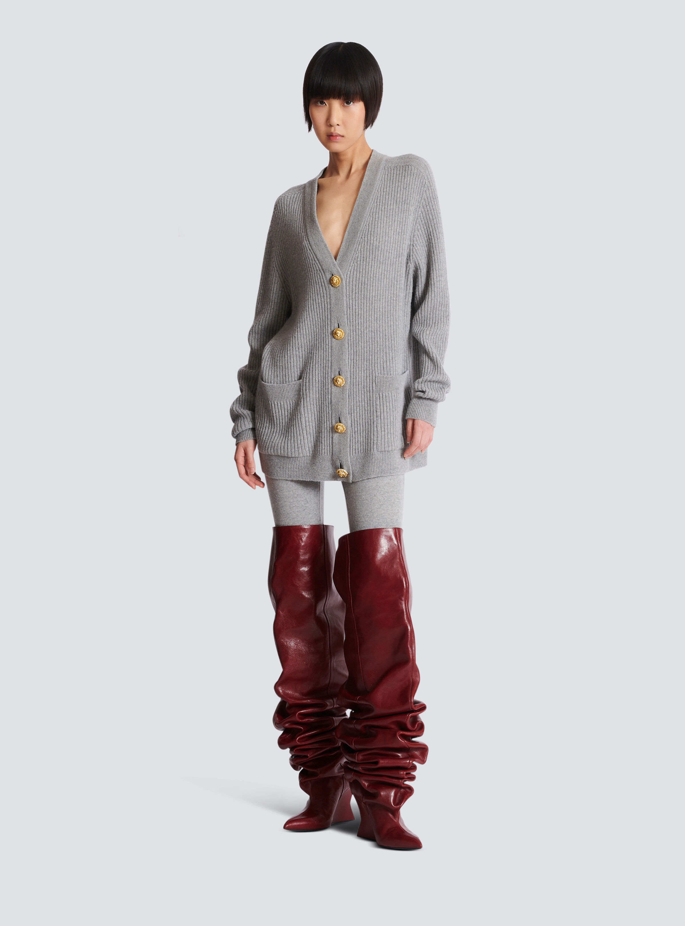 Buttoned cashmere cardigan - 2