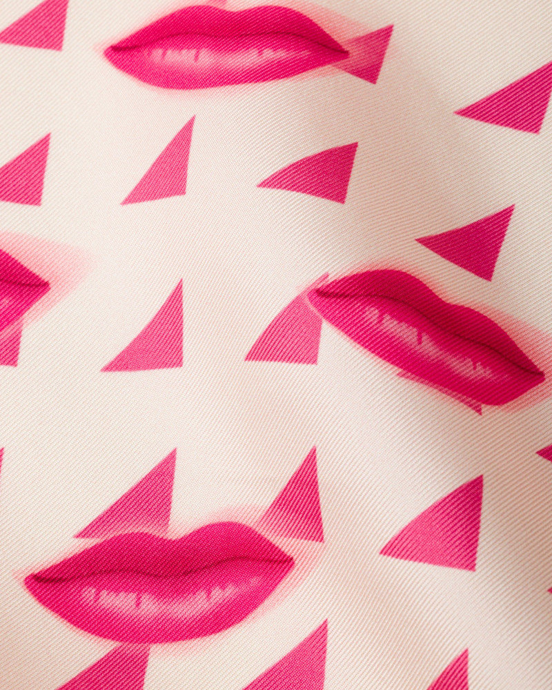 Prada Printed silk twill scarf outlook