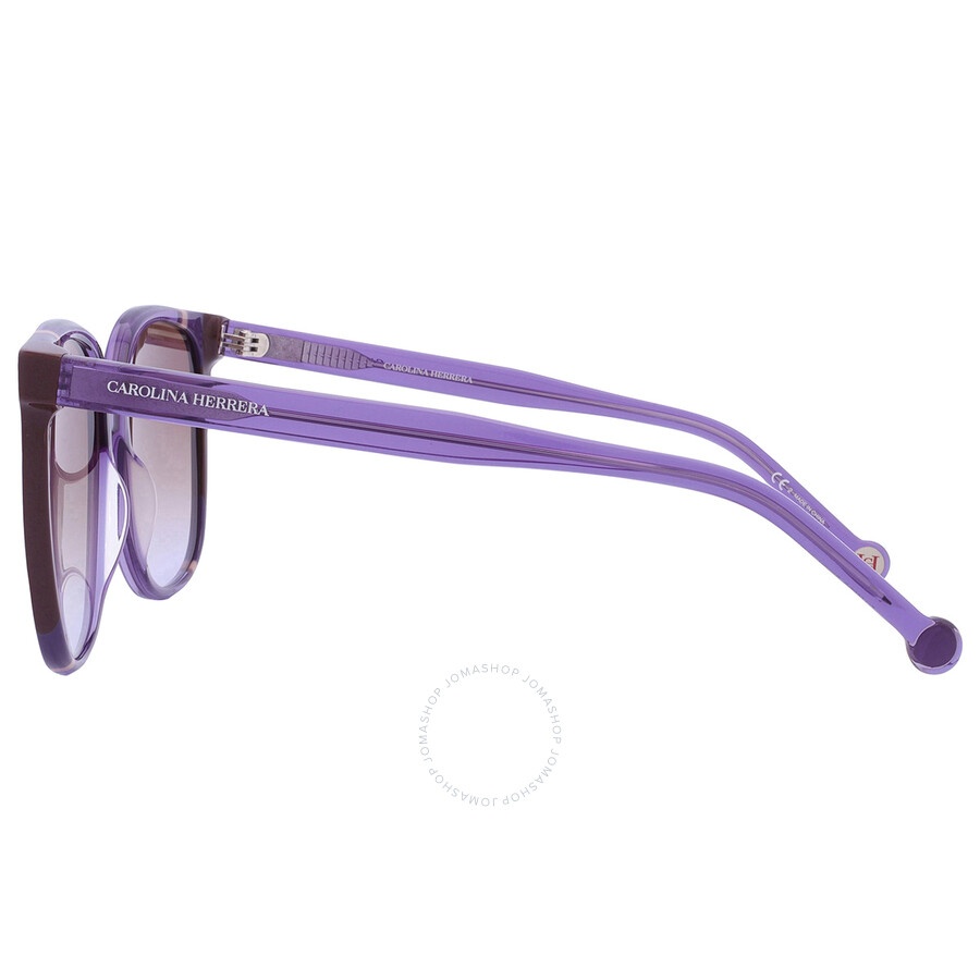 Carolina Herrera Brown Shaded Violet Square Ladies Sunglasses CH 0062/S 0E53/QR 57 - 5