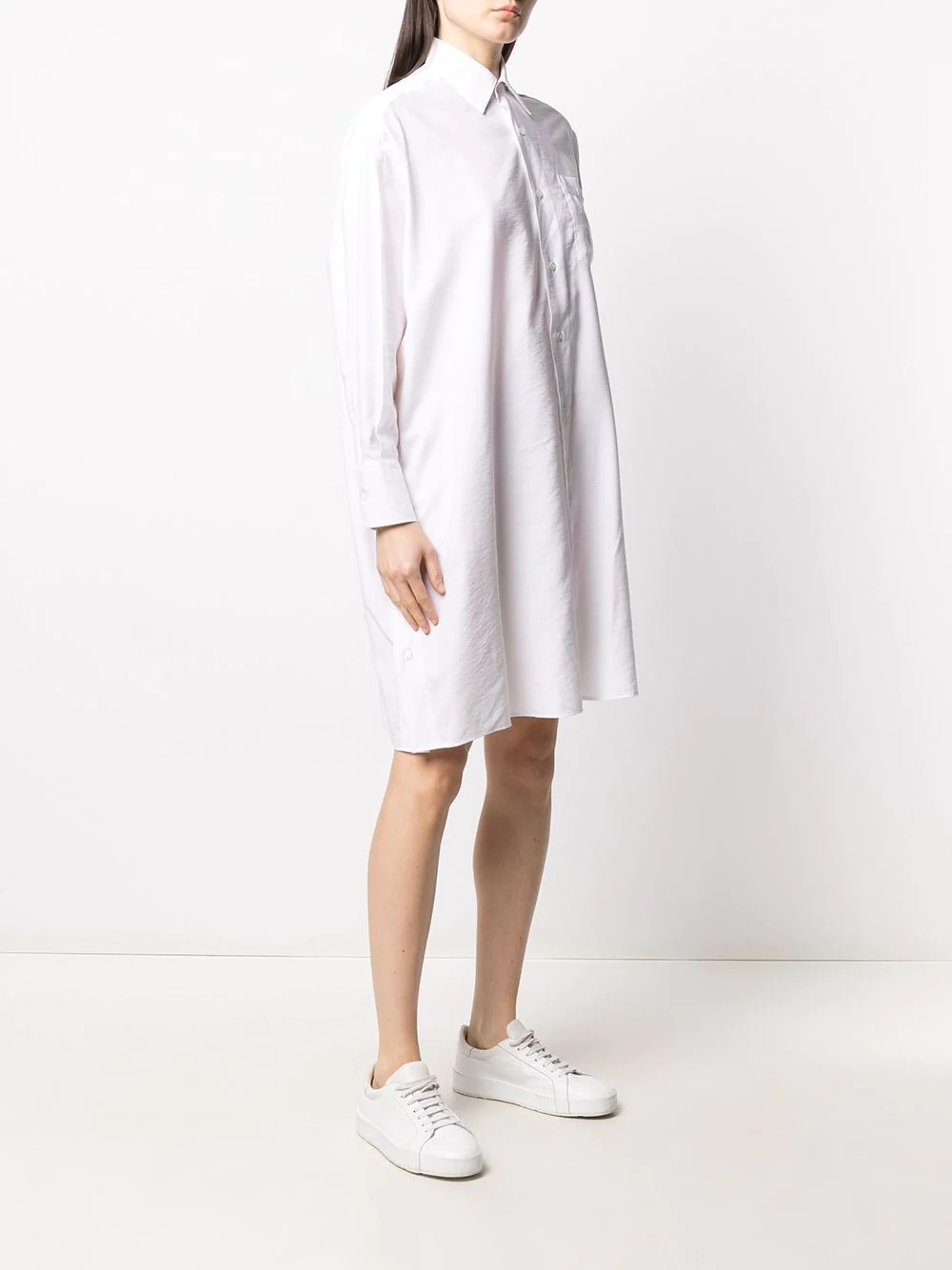 knee-length shirt dress - 3