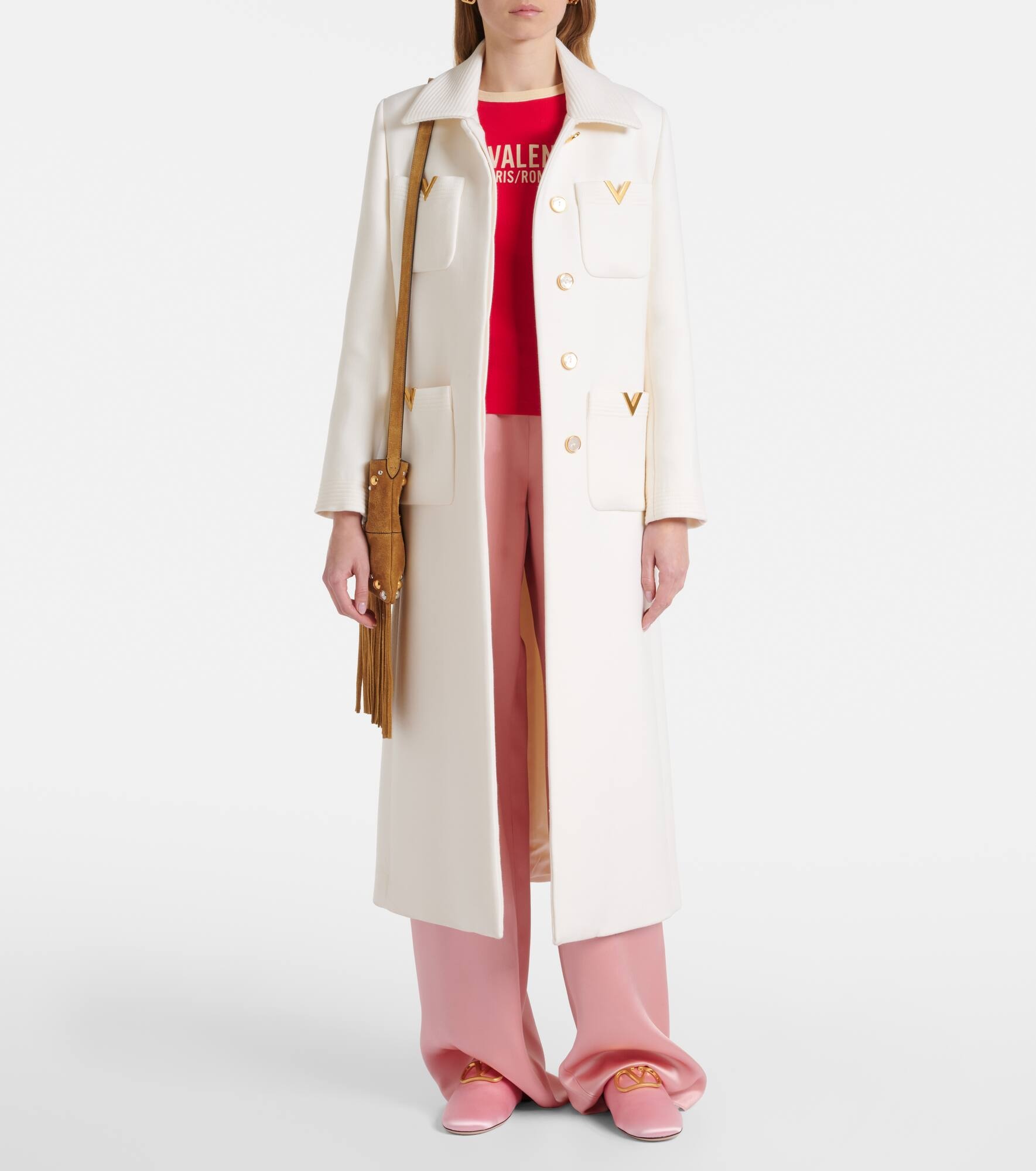 VLogo Signature satin mules - 3