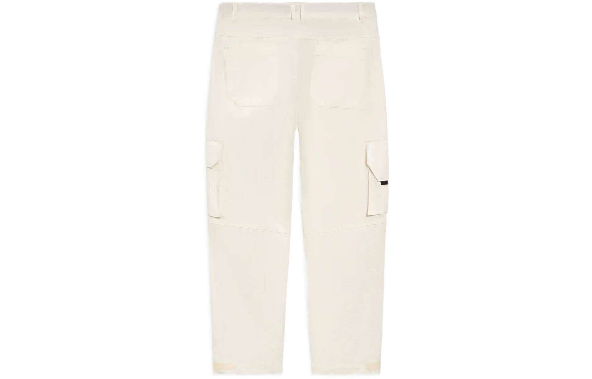 Li-Ning Logo Printed Cargo Pants 'White' AKXS121-3 - 2