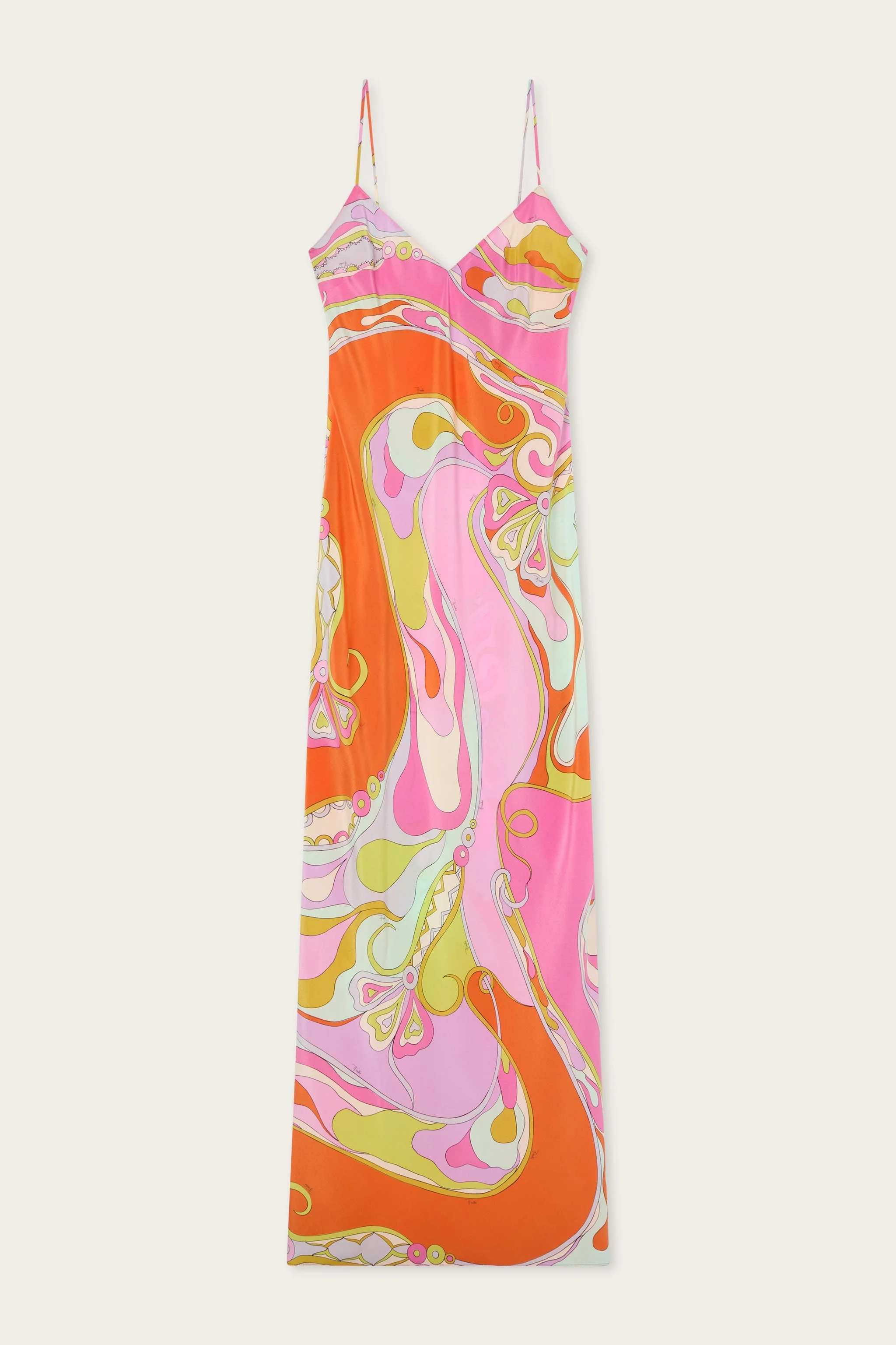 ORCHIDEE PRINT SILK DRESS - 1