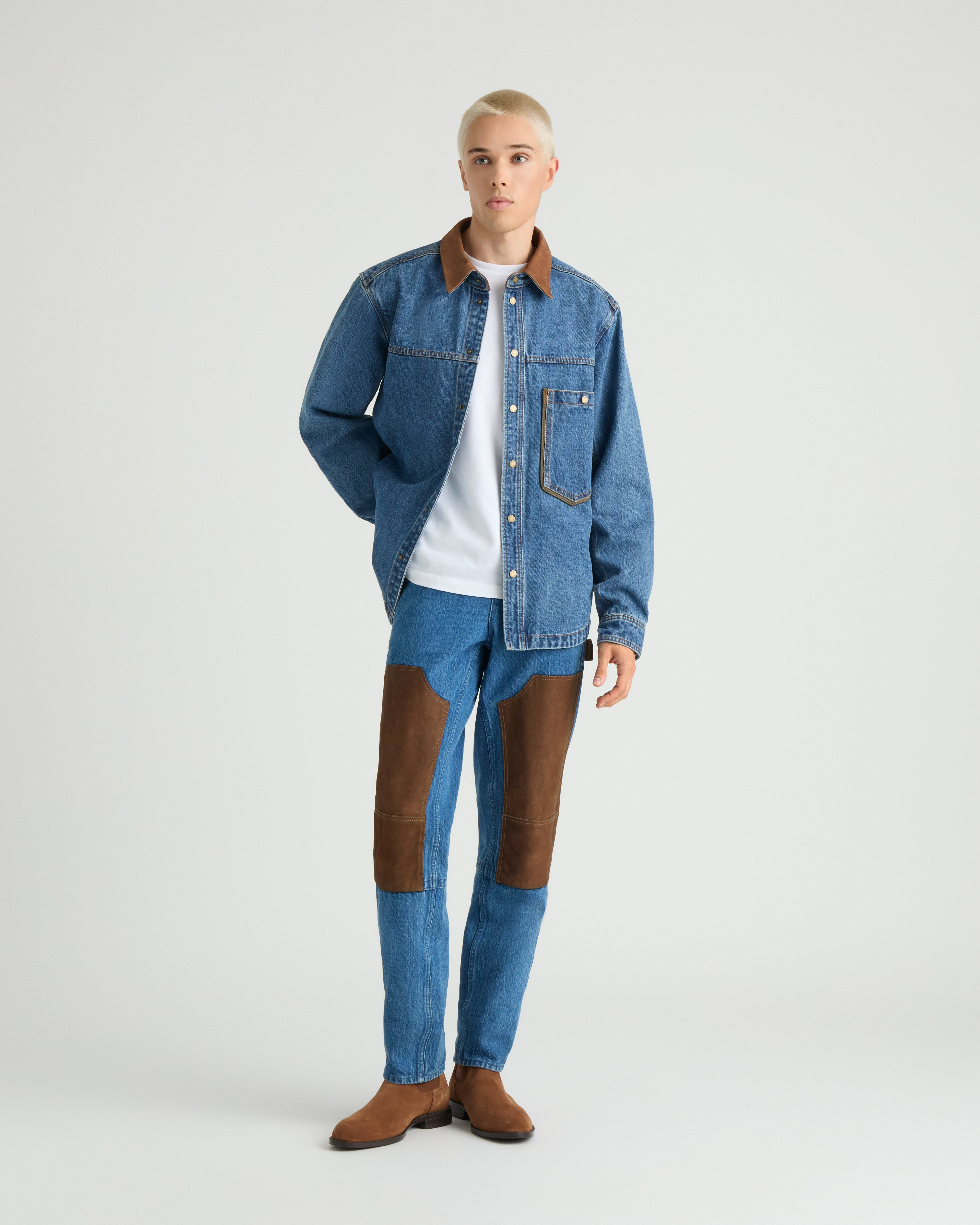 Gatineau Denim Pants With Nubuck - 2