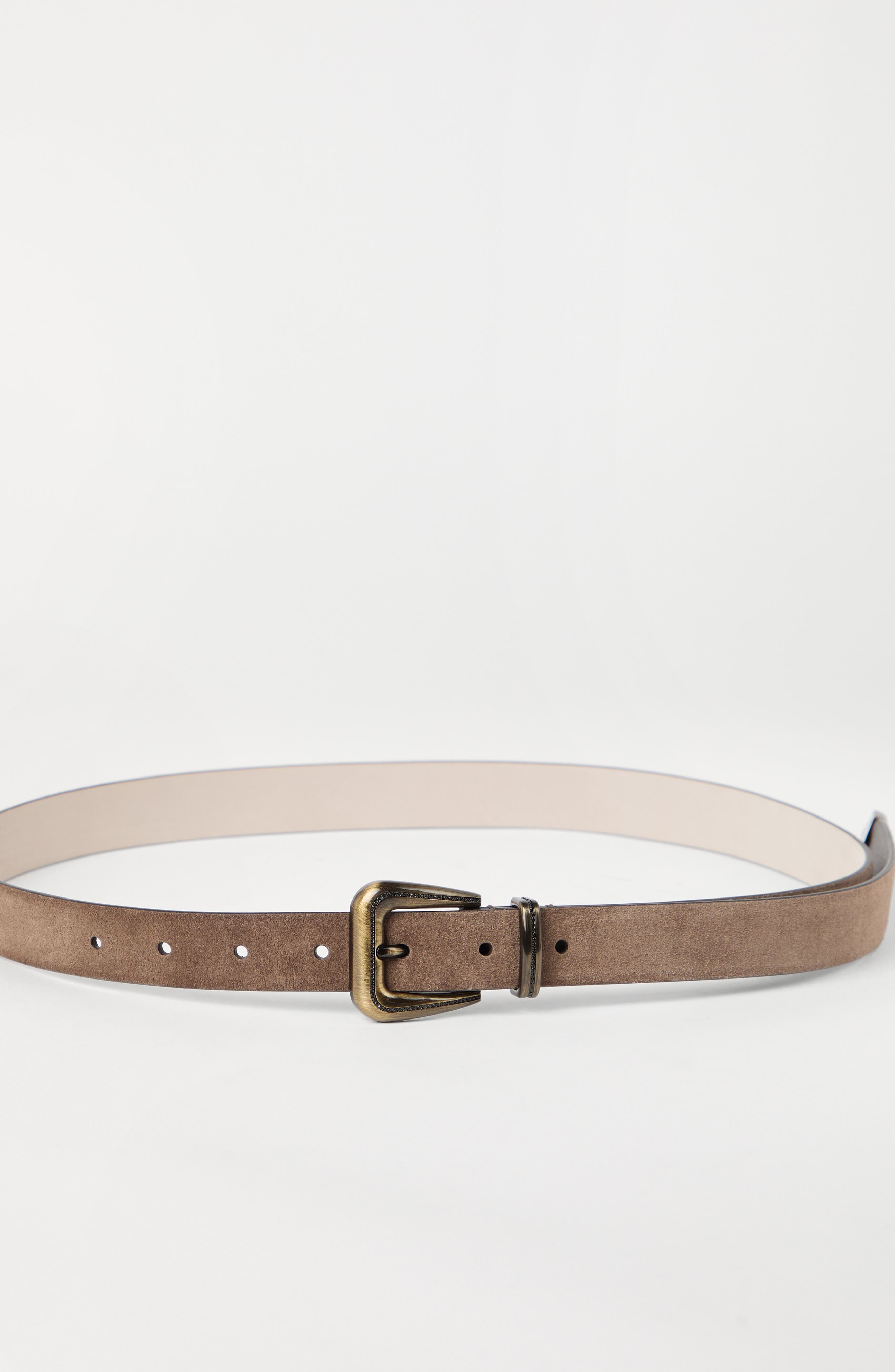 Brunello Cucinelli Suede belt in Light Brown at Nordstrom - 2