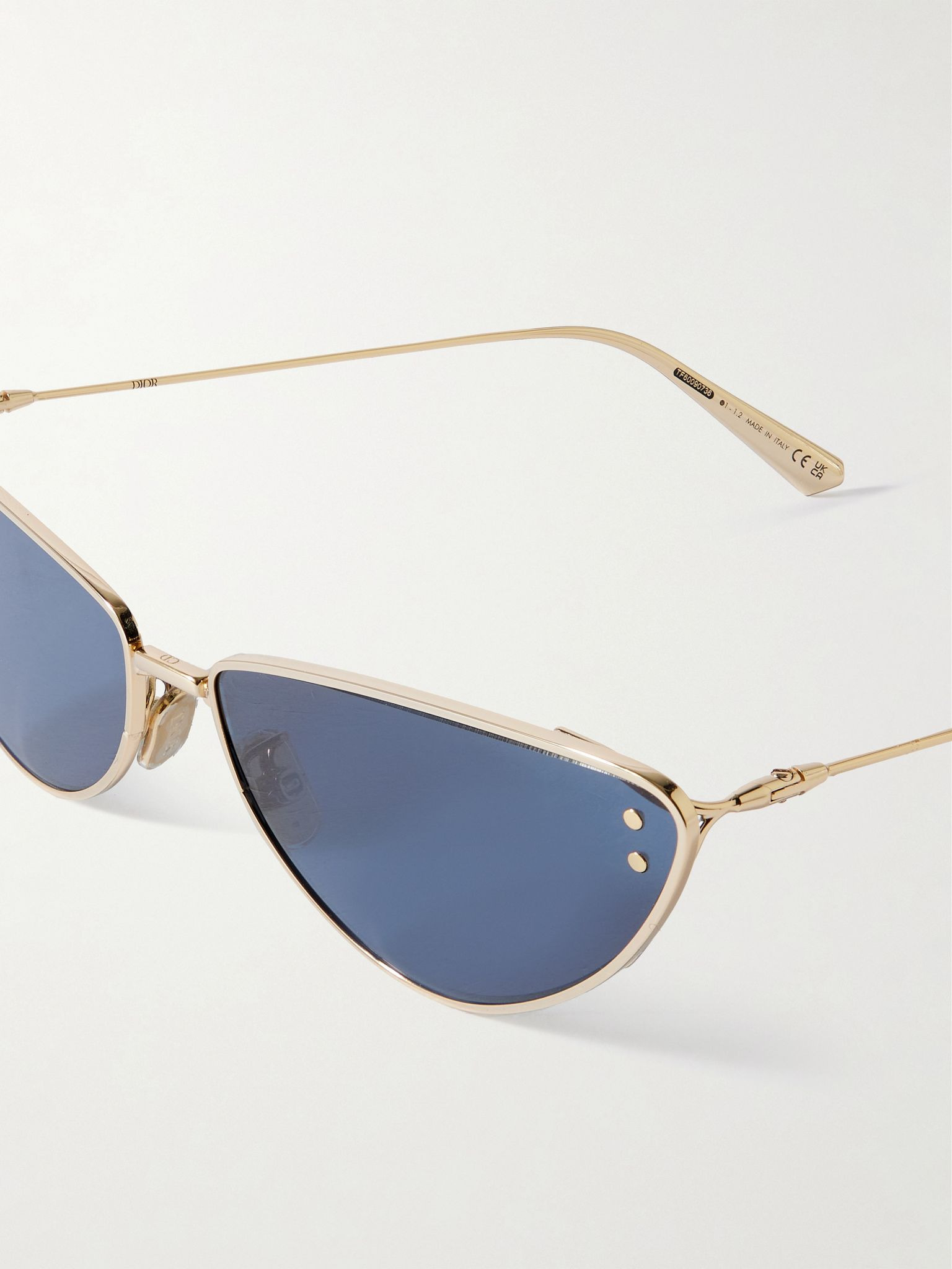 MissDior B1U cat-eye gold-tone sunglasses Blue - 5