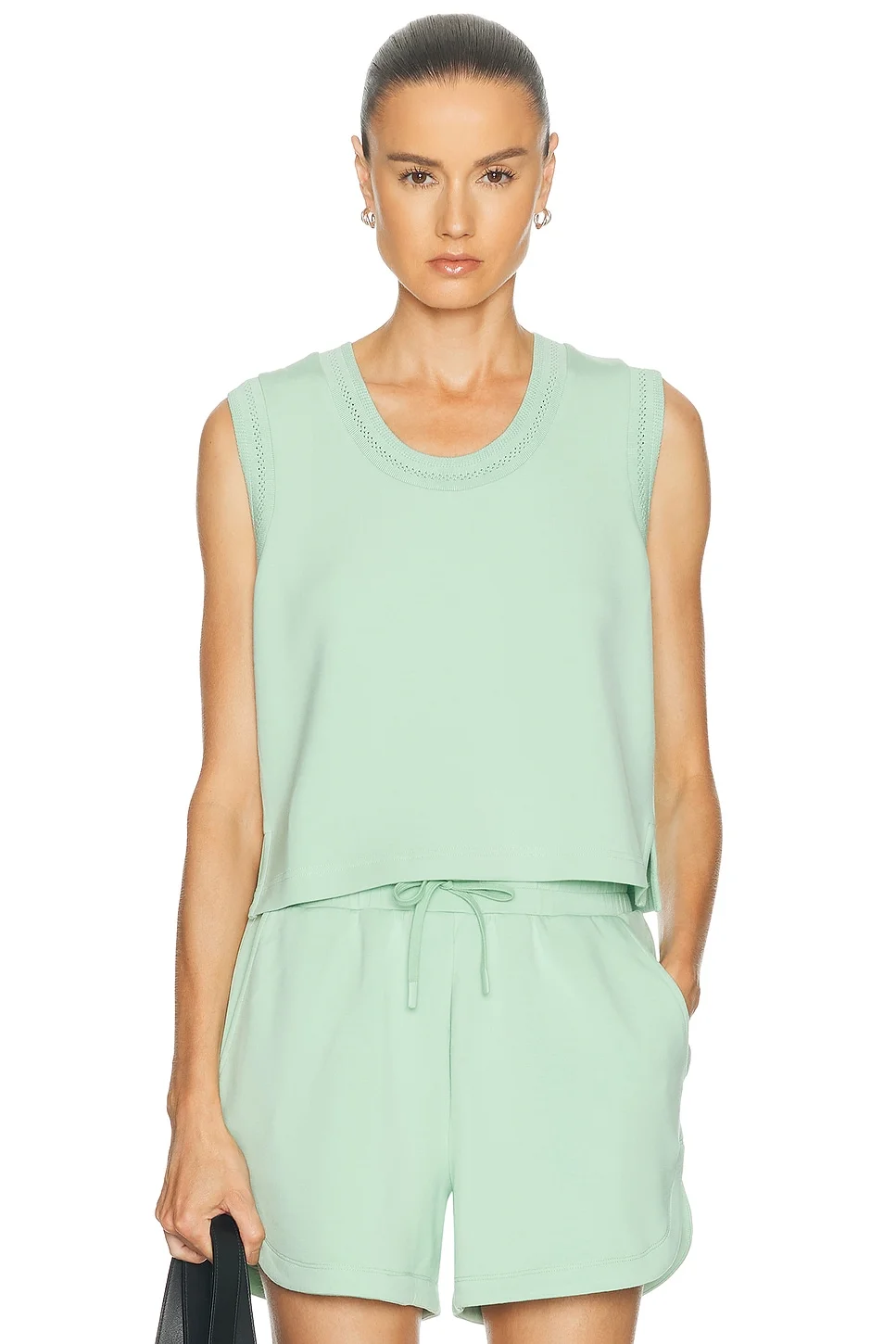 Cambrie Scoop Neck Tank Top - 1