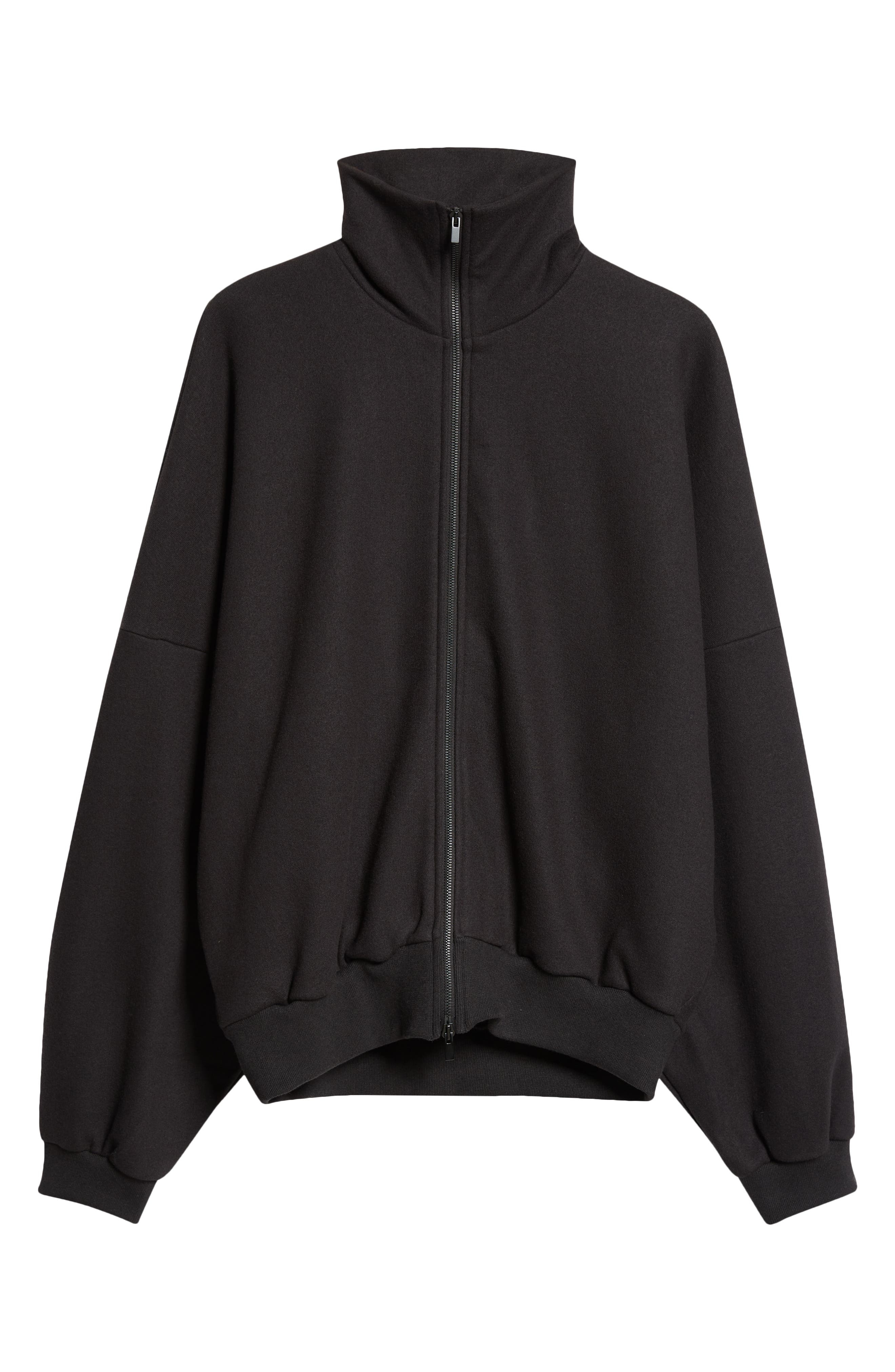 Fear of God High Neck Cotton & Wool Jacket in Black at Nordstrom - 5