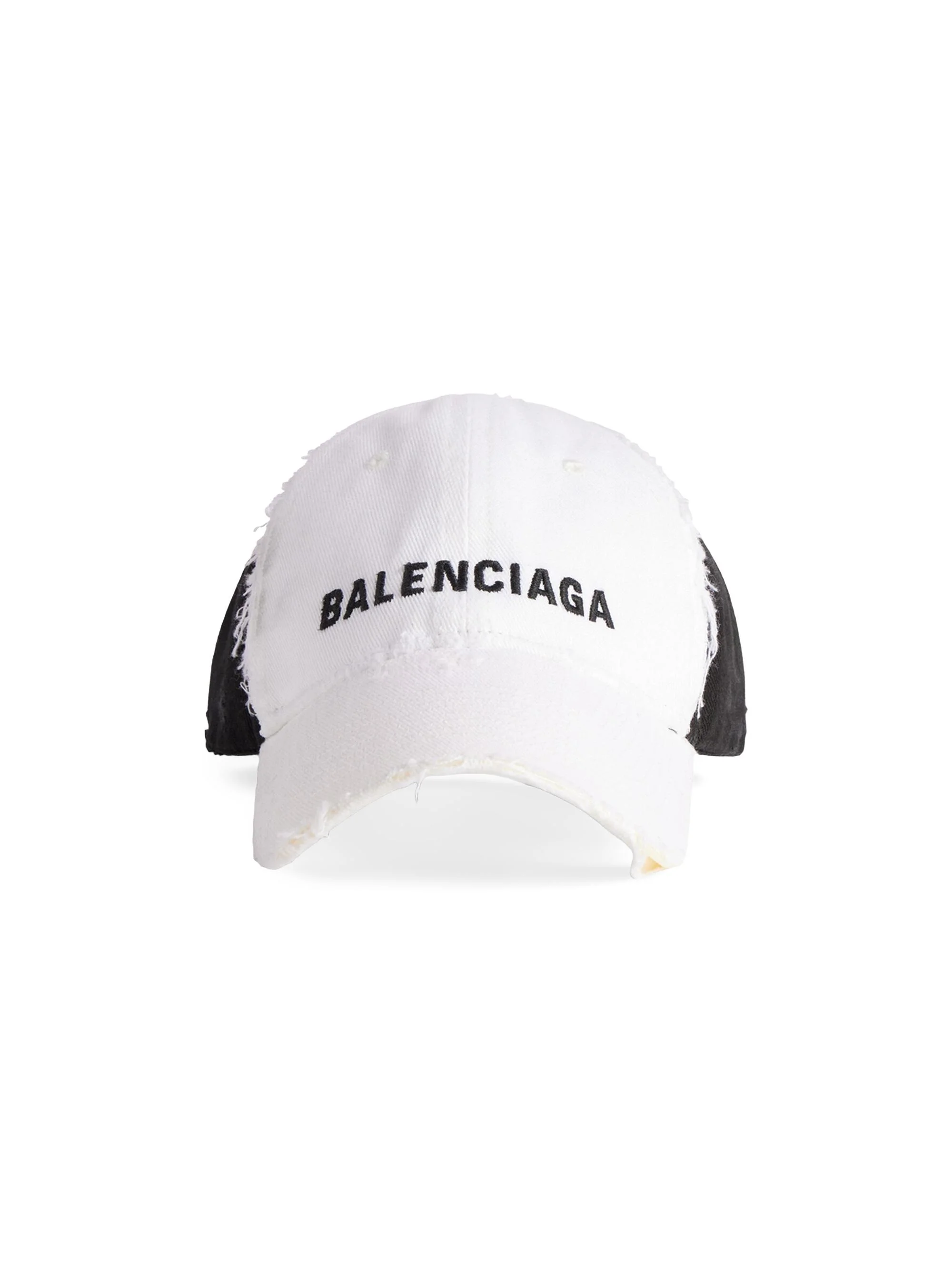Women's Upcycled Cap - White Black - 1
