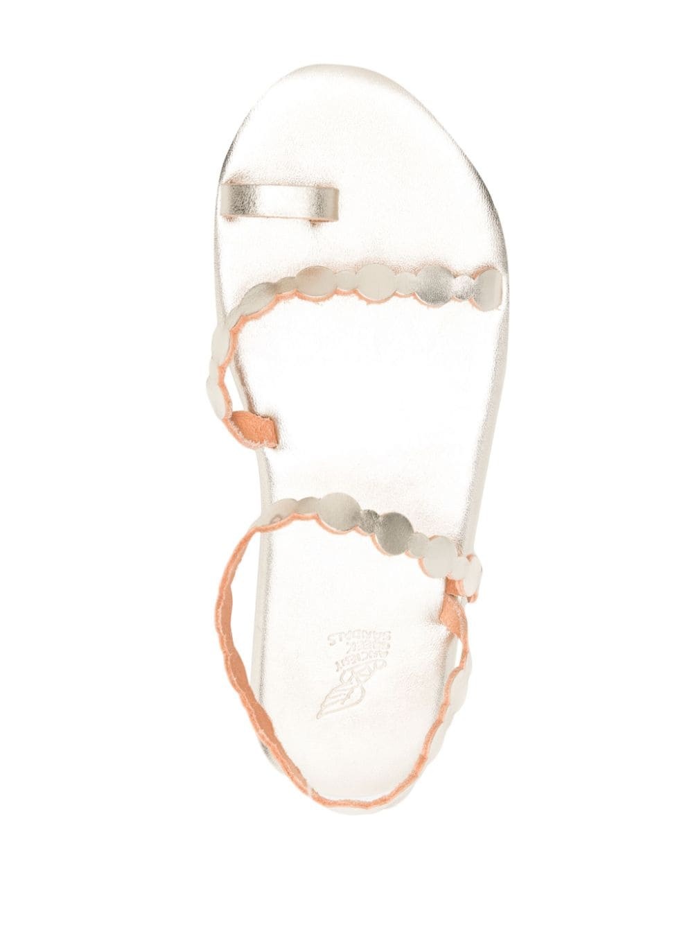 Cronos flat leather sandals - 4