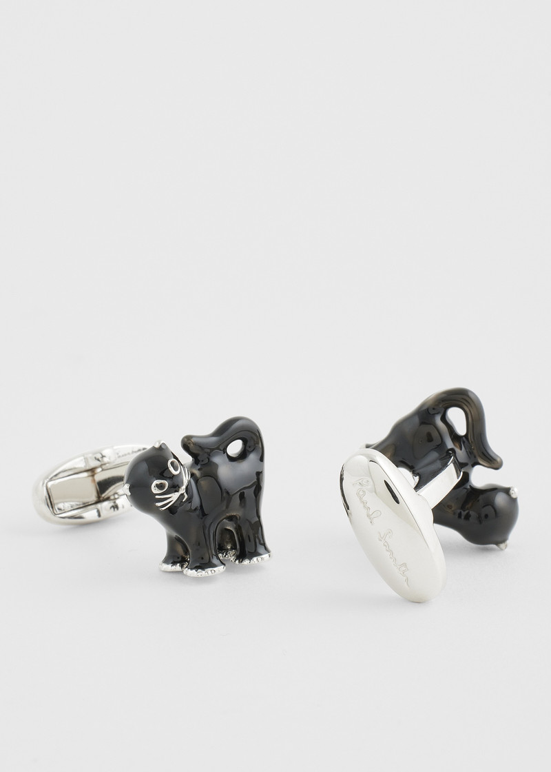 Paul Smith Black 'Cat' Cufflinks outlook