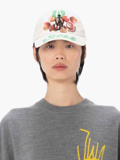 JW Anderson BASEBALL CAP WITH APPLE PRINT outlook