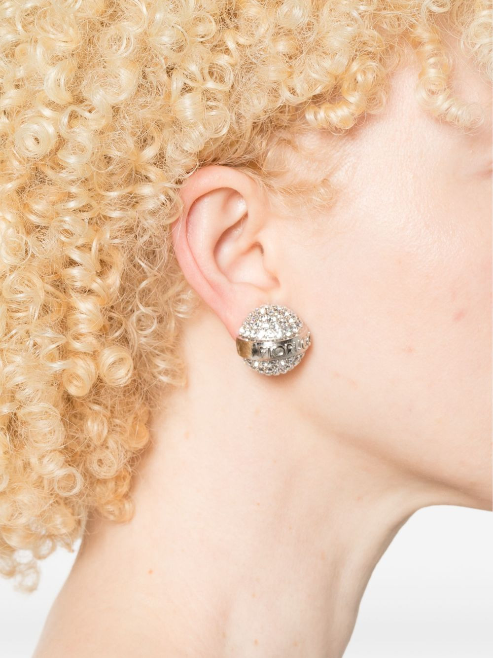 crystal-embellished earring - 2