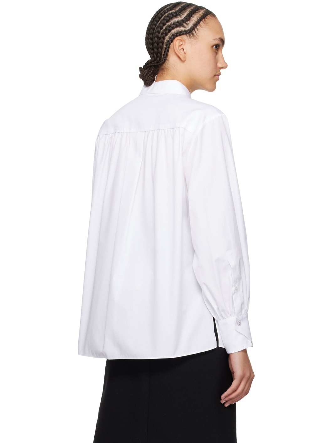 White Paneled Shirt - 3