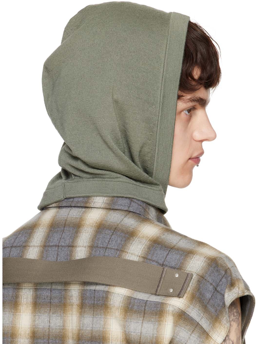 Green Hollywood Cashmere Hood - 3